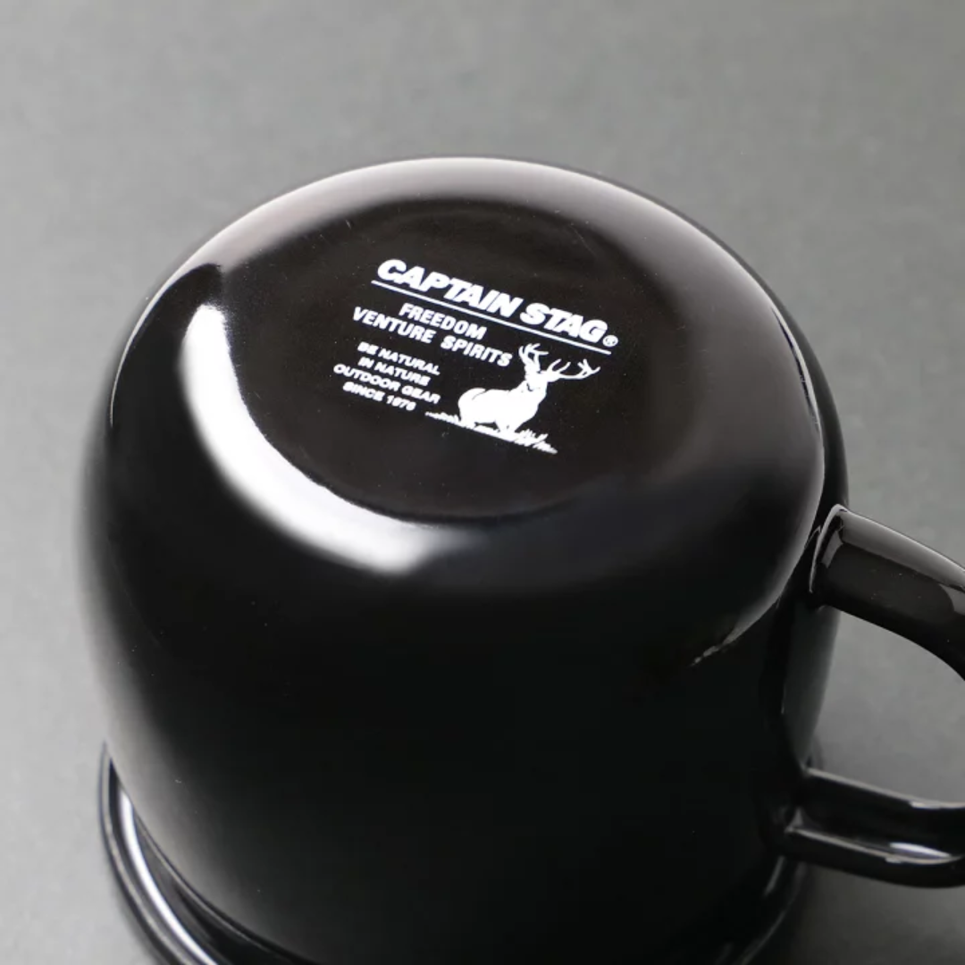 CAPTAIN STAG Black Enamel Mug