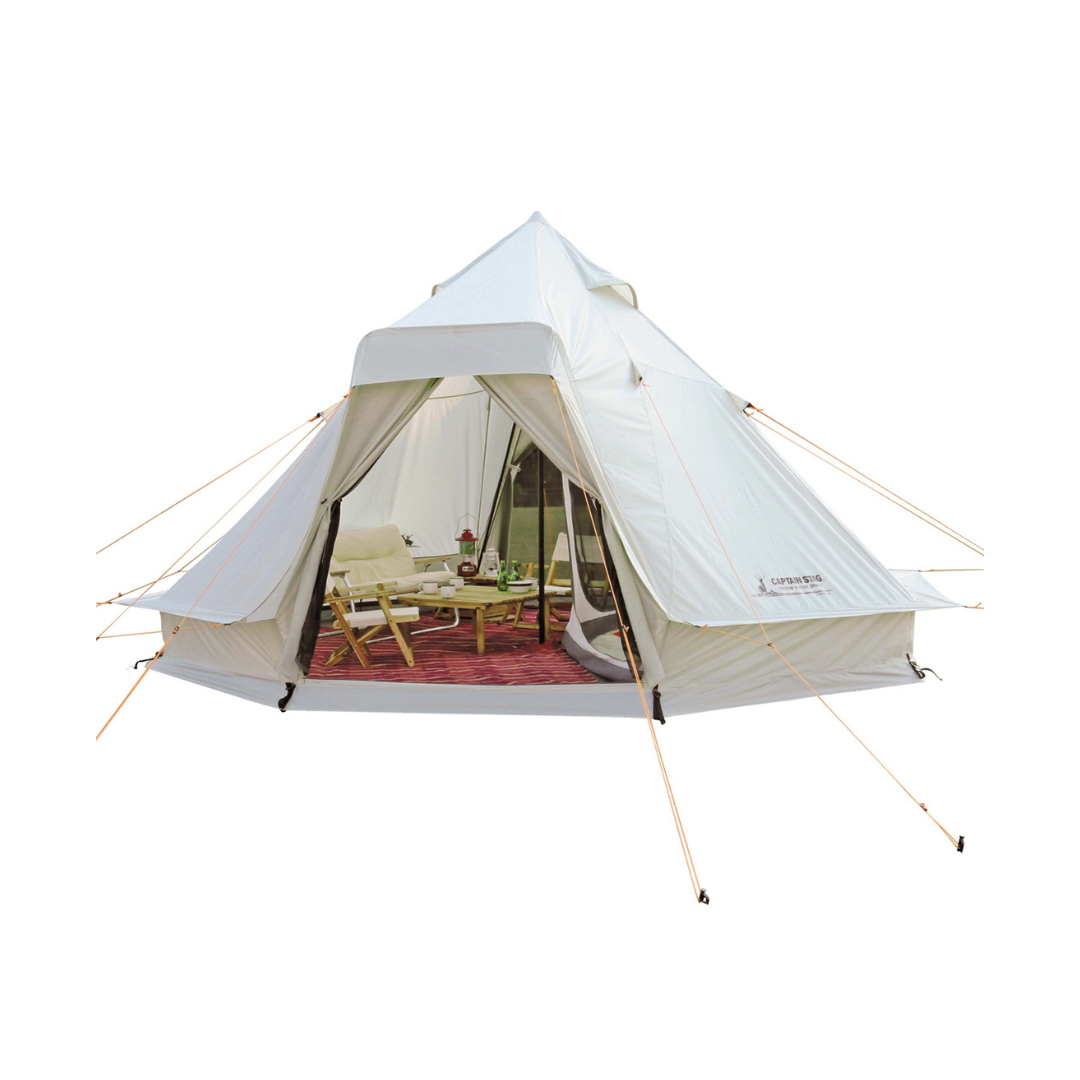 CAPTAIN STAG Classics One Pole Tent DX Octagon Large Tent