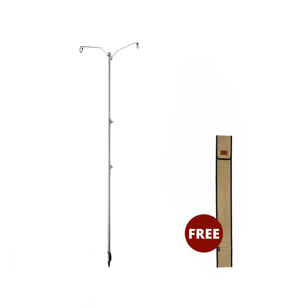 CAMPINGMOON D-240 Stainless Lantern Stand Without Tripod