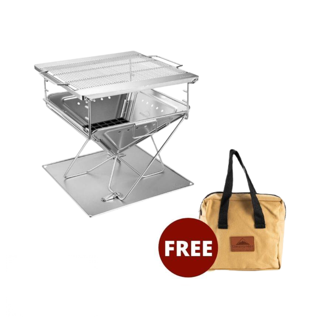 CAMPINGMOON X-MINIPRO S-PRO BBQ Stove Portable Bonfire Stand