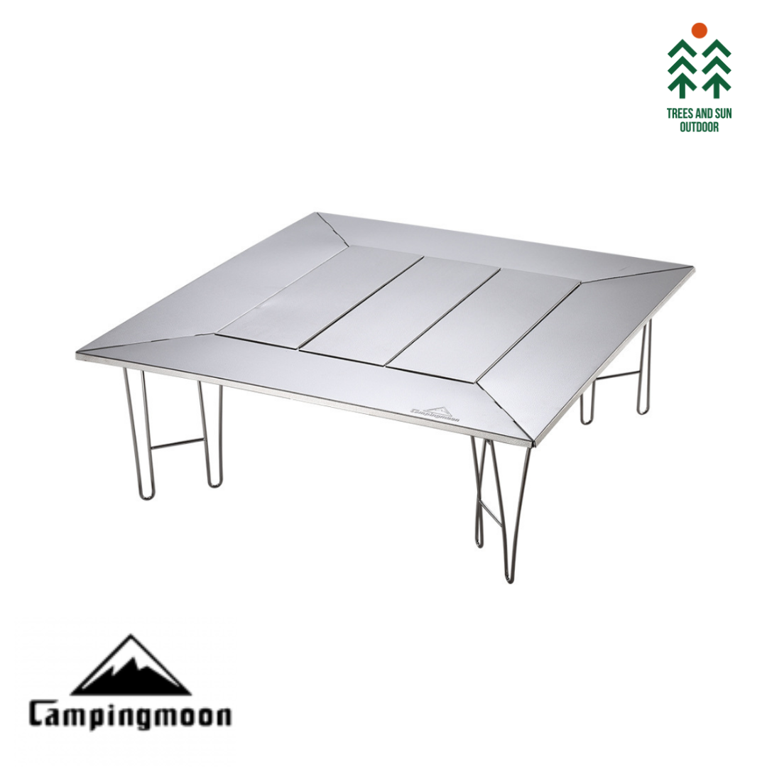 CAMPINGMOON T503 Folding Sit Around Table BBQ Bonfire