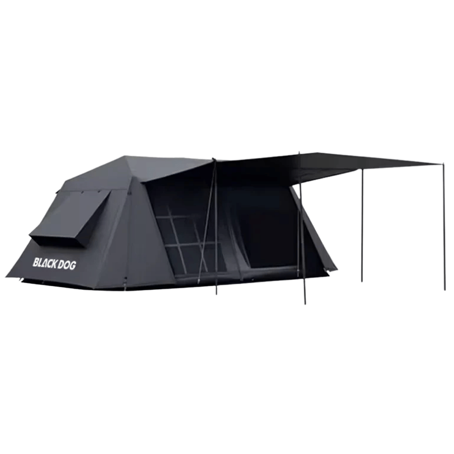 black dog zelt BLACKDOG Yunshe 13 Auto Tent – 395CM × 274CM (4–6 Person) model version_Juggernaut HD Limited Top Gear Polar Special. Farbe:Mud Brown