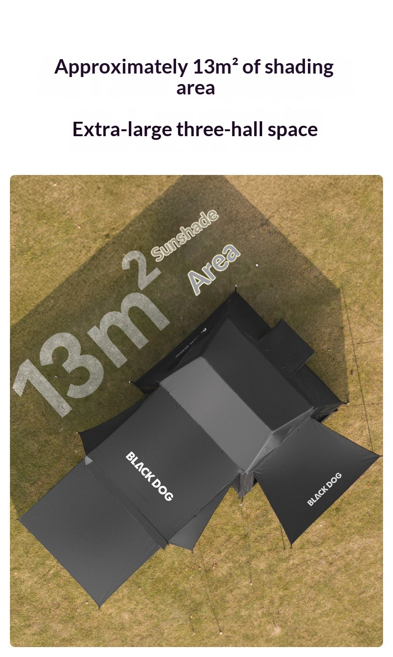 BLACKDOG Mount Haven AIR PRO Inflatable Cabin Tent - 230CM X 260CM (4-5 Person)