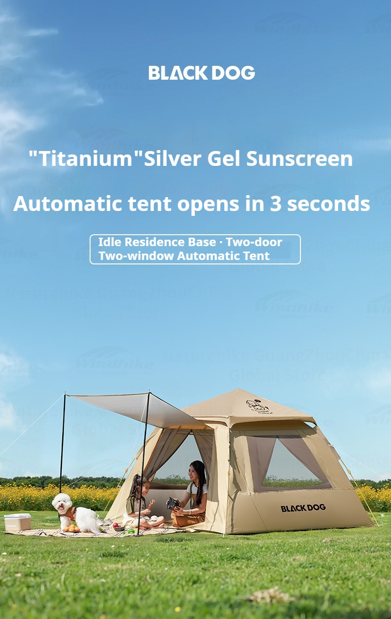 BLACKDOG Leisure Base Tent 2.4 - 240CM X 240CM (2-4 Person)