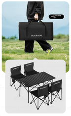 BLACKDOG Xiyue - 1 Table & 4 Chairs Set
