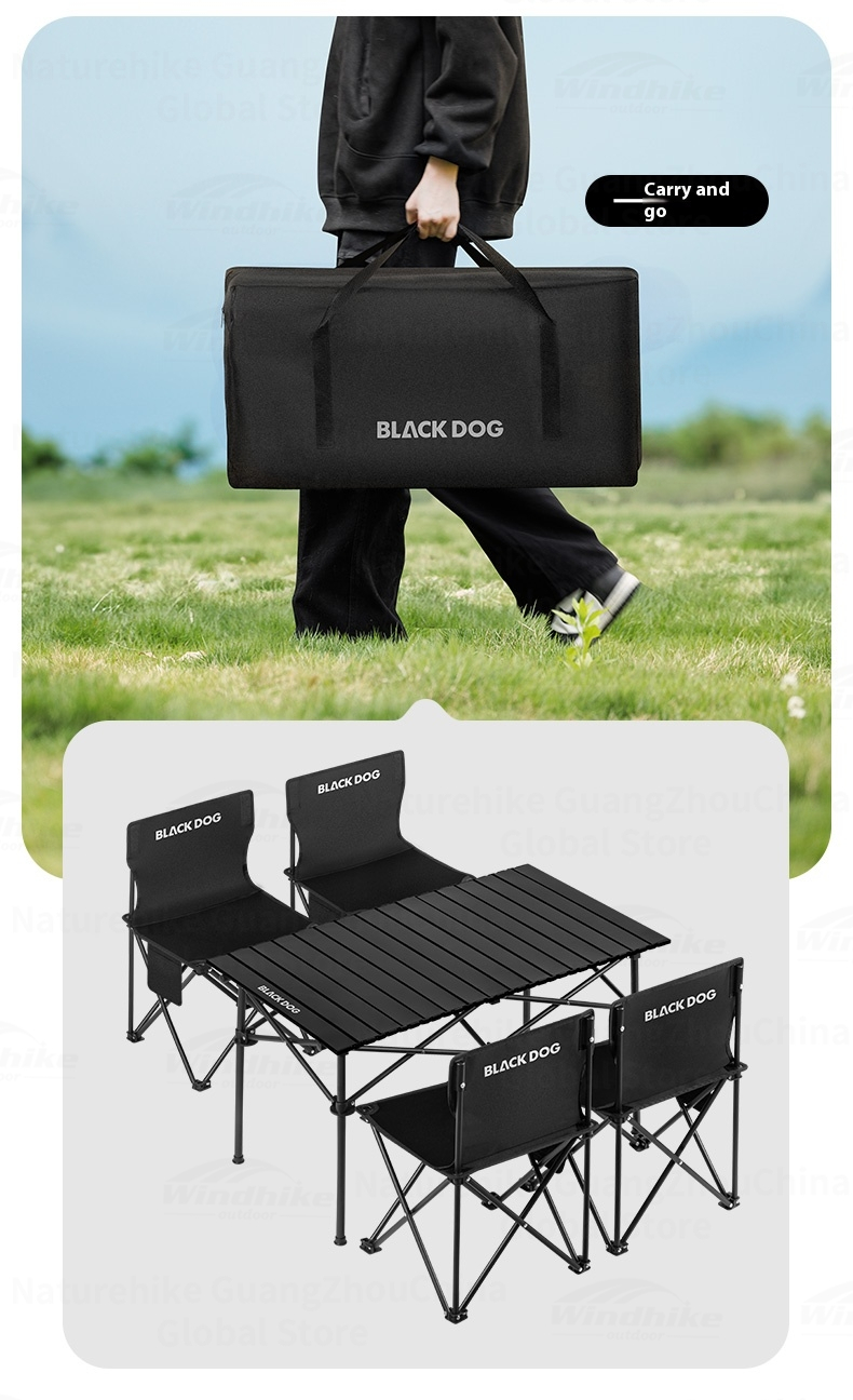 BLACKDOG Xiyue - 1 Table & 4 Chairs Set