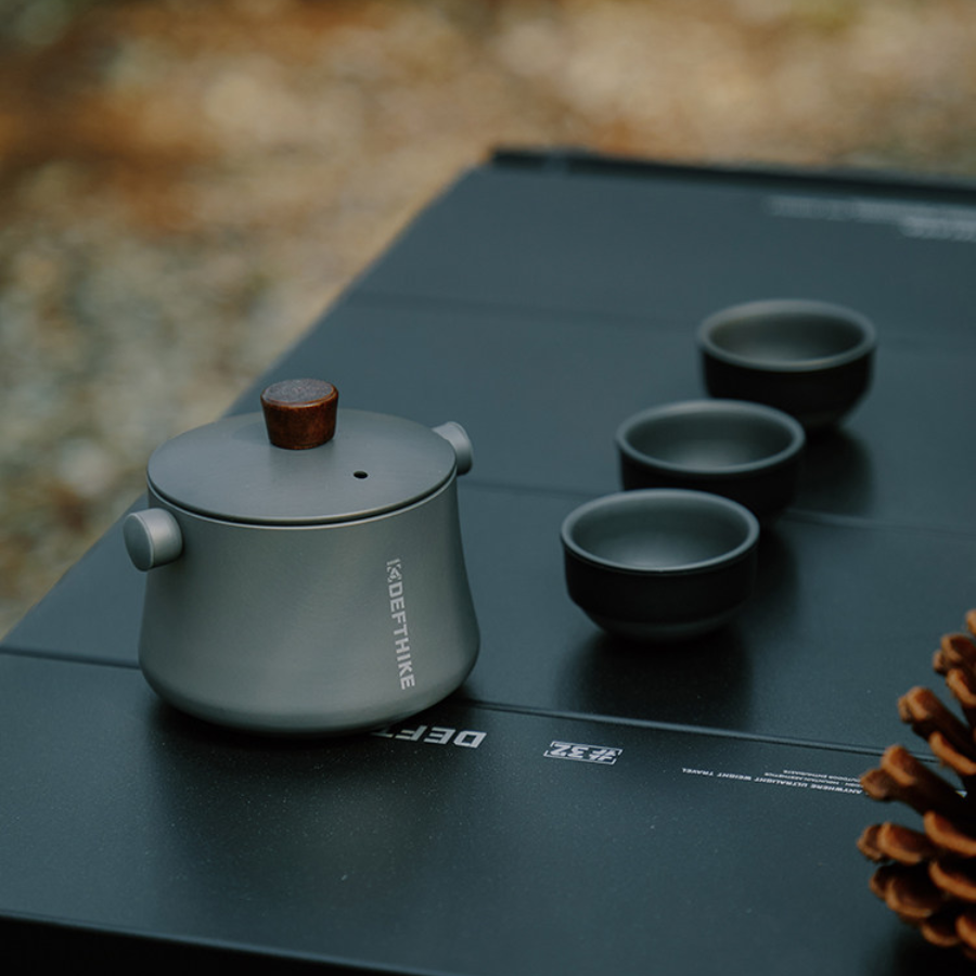DEFTHIKE Mini Aluminum Teapot with Teacup