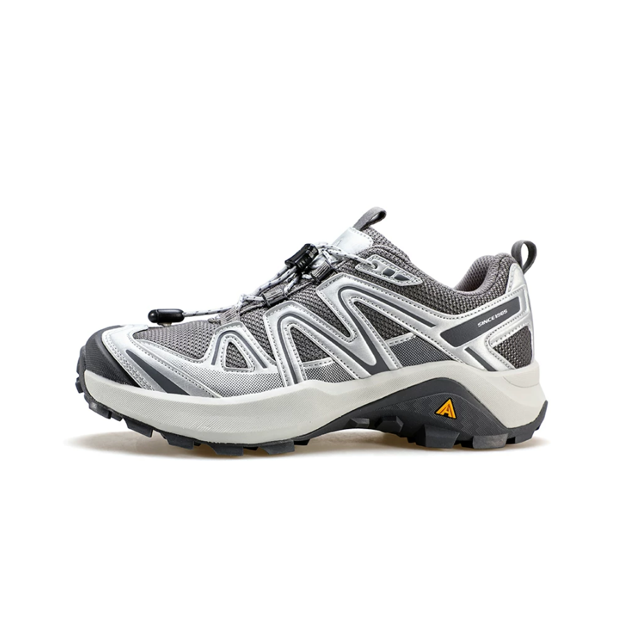 HUMTTO Women's Low-Cut Hiking Shoes Breathable & Non-Slip - Silver Grey
