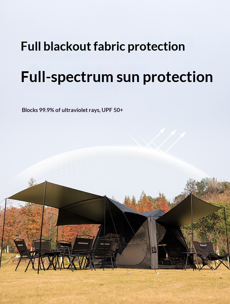 BLACKDOG Mount Haven AIR PRO Inflatable Cabin Tent - 230CM X 260CM (4-5 Person)