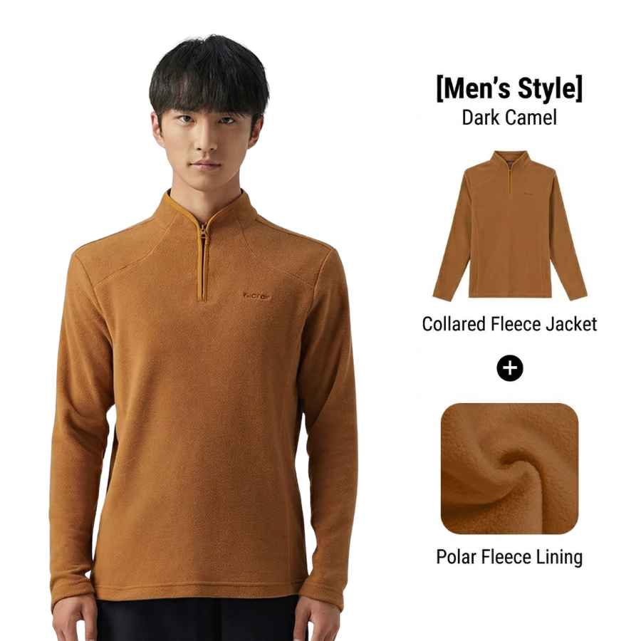 TECTOP Men’s Hiking Half-Zip Fleece Jacket – Warm & Lightweight