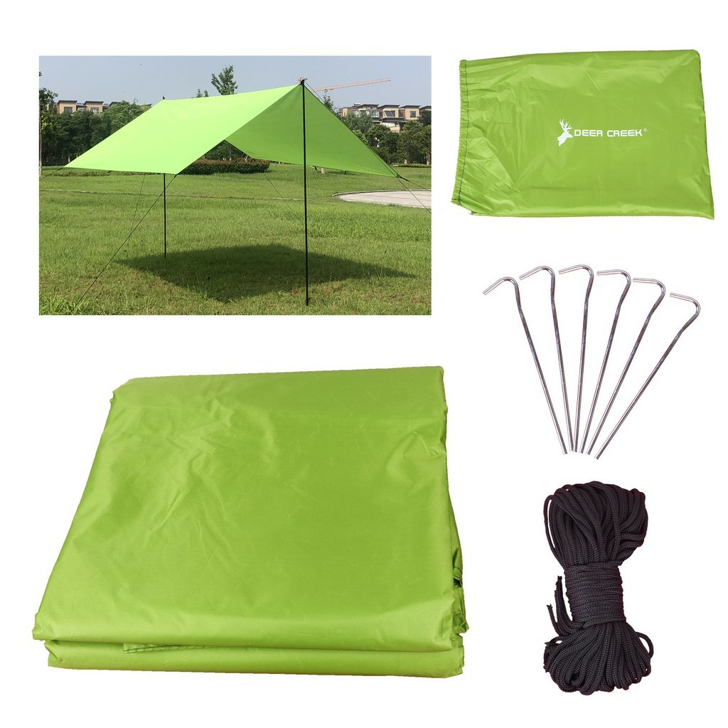 DEER CREEK Flysheet Poly Light Green - 400X500CM