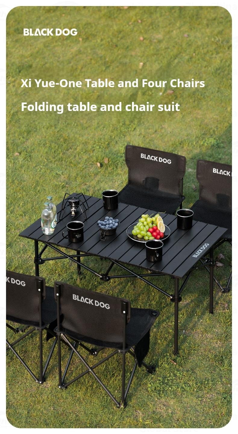 BLACKDOG Xiyue - 1 Table & 4 Chairs Set