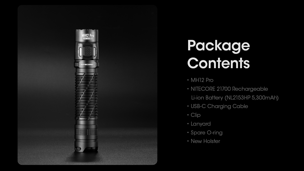 NITECORE MH12 Pro Nitelab UHi40 Rechargeable Flashlight 3300LM