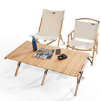 MOBI GARDEN Egg Roll Table European Beech Wood 90cm - M