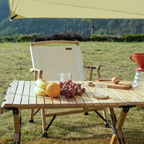 MOBI GARDEN Egg Roll Table European Beech Wood 90cm - M