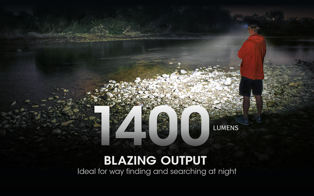 NITECORE NU43 Built-In 3500mAh Battery Headlamp 1400LM