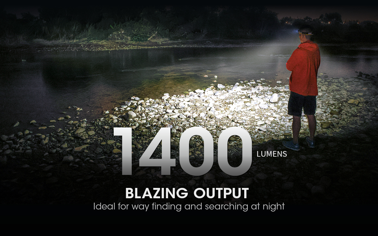 NITECORE NU43 Built-In 3500mAh Battery Headlamp 1400LM