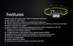 NITECORE NU43 Built-In 3500mAh Battery Headlamp 1400LM