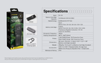 NITECORE EMR25 Rechargeable Mosquito Repellent