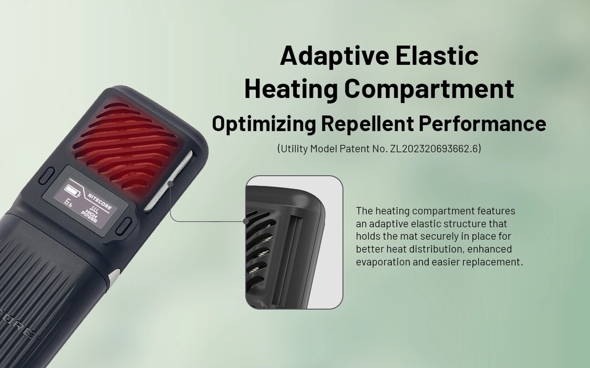 NITECORE EMR23 Rechargeable Mosquito Repellent