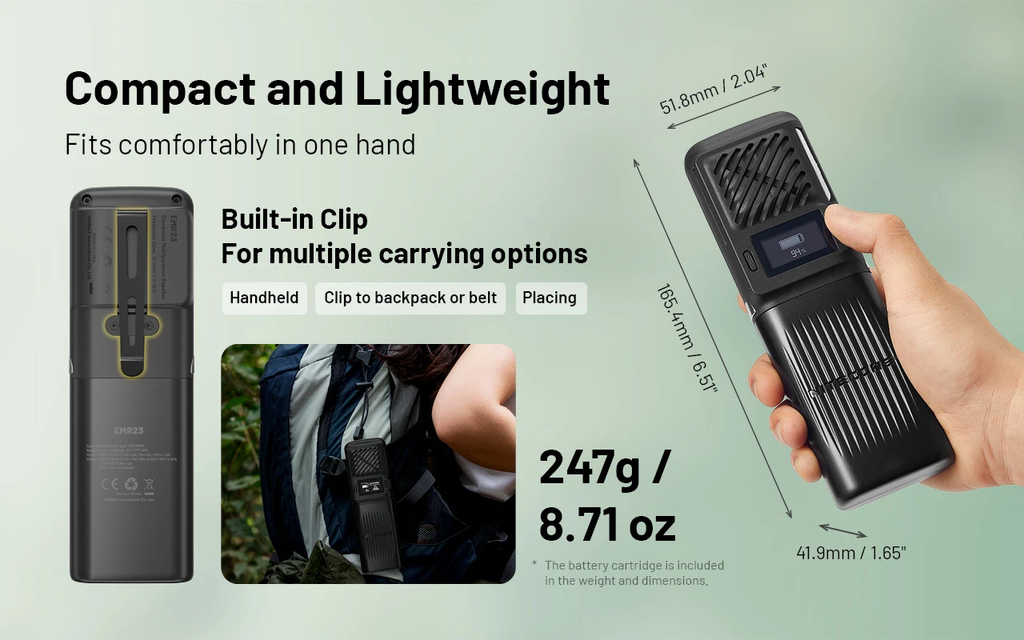 NITECORE EMR23 Rechargeable Mosquito Repellent
