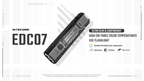 NITECORE EDC07 Ultra Slim & Lightweight Flashlight 1500LM