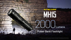 NITECORE MH15 2-in-1 Power Bank Flashlight 2000LM