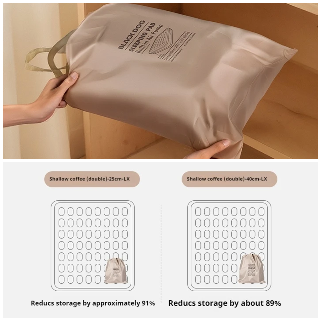 BLACKDOG LiuYun Auto Inflatable Sleeping Bed 1P with Pillow – 25CM