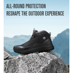 HUMTTO Women’s Mid-Cut Hiking Shoes Waterproof & Shock-Absorbing – Grey