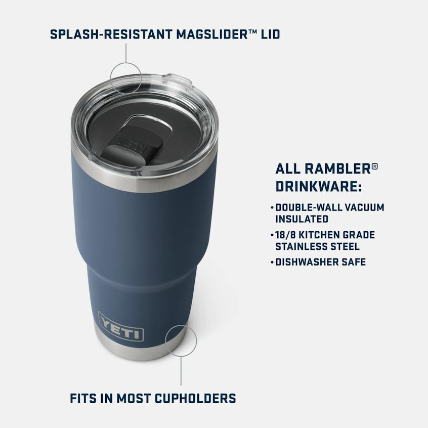 YETI Rambler 30 Oz Tumbler with MagSlider™ Lid