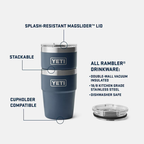 YETI Rambler 16 Oz Stackable Cup with MagSlider™ Lid