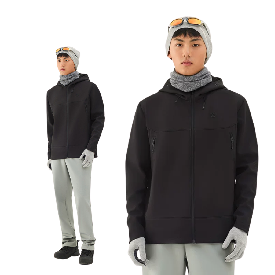 TECTOP Men’s Hiking Jacket – Softshell & Fleece Lined