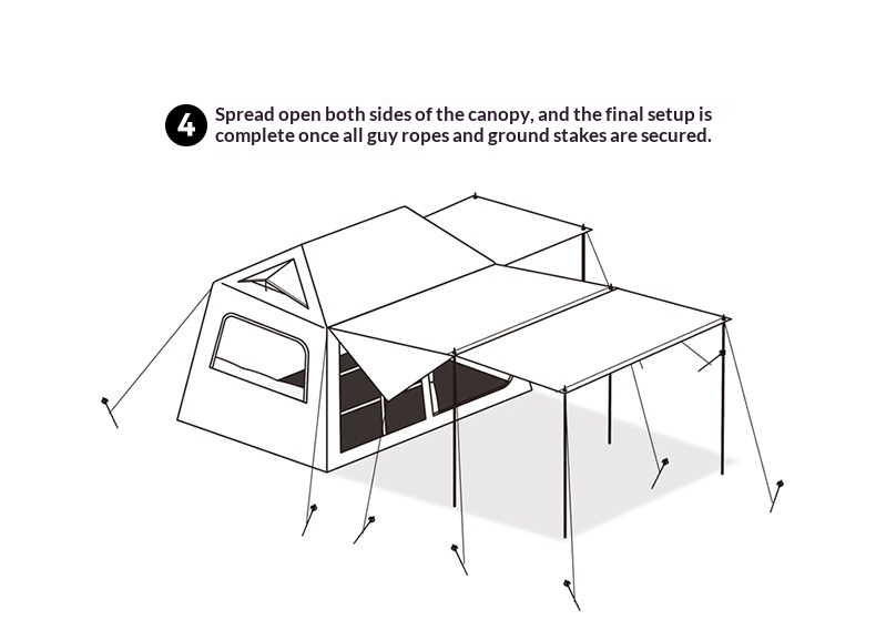 BLACKDOG Mount Haven AIR PRO Inflatable Cabin Tent - 230CM X 260CM (4-5 Person)