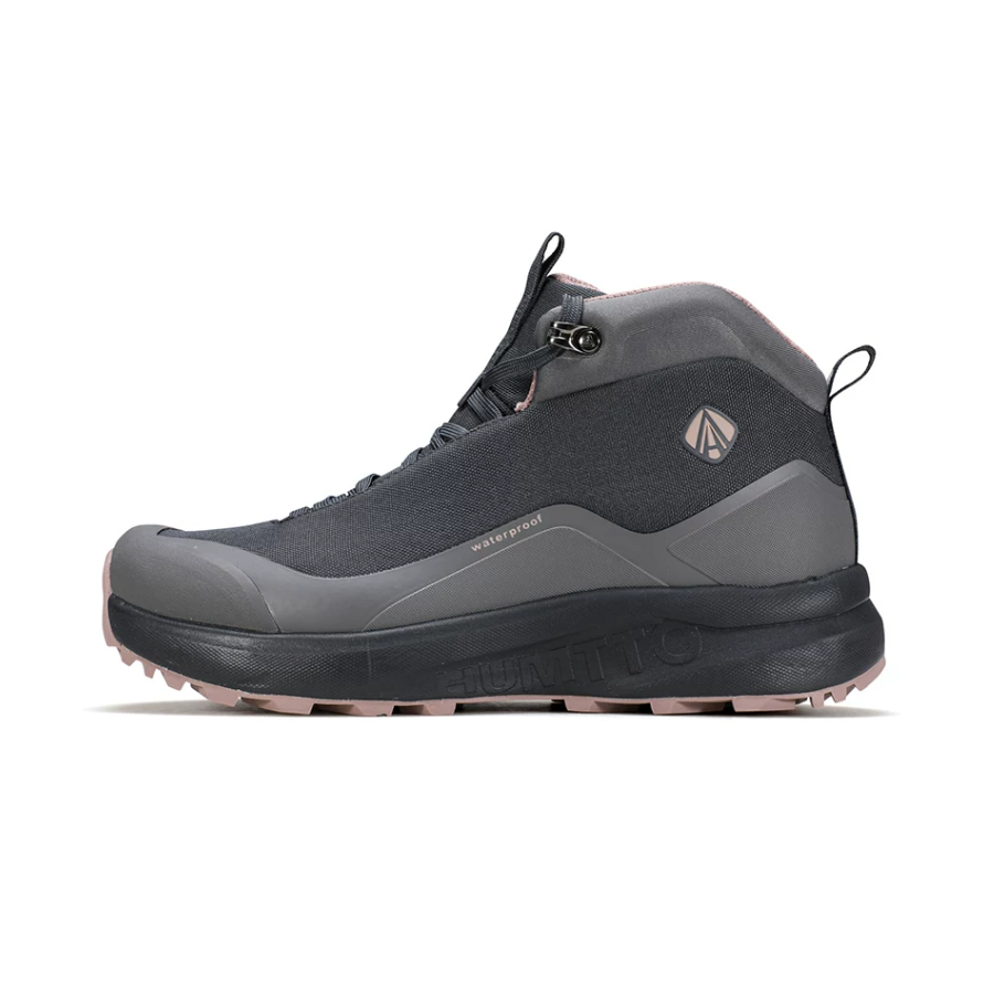 HUMTTO Women’s Mid-Cut Hiking Shoes Waterproof & Shock-Absorbing – Grey