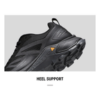 HUMTTO Men's Low-Cut Hiking Shoes Water-Resistance & Breathable – Dark Grey