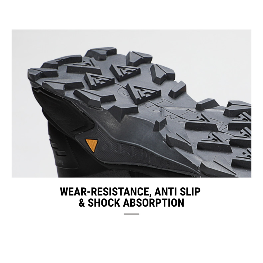 HUMTTO Men's Low-Cut Hiking Shoes Water-Resistance & Breathable – Dark Grey