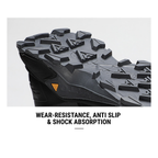 HUMTTO Men's Low-Cut Hiking Shoes Water-Resistance & Breathable – Dark Grey