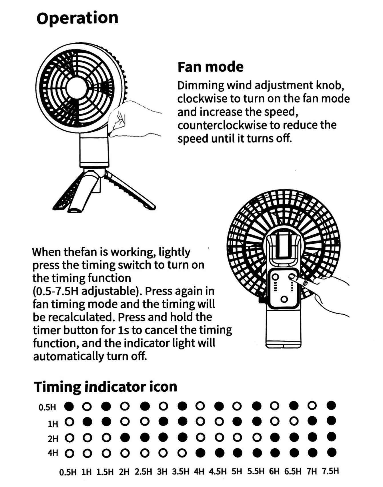 SUNREI Light Fan Mini Multi-Functional Portable Lantern & Fan – 260 Lumens