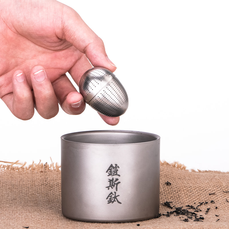 KEITH TITANIUM Egg-Shaped Tea Infuser Ti3920