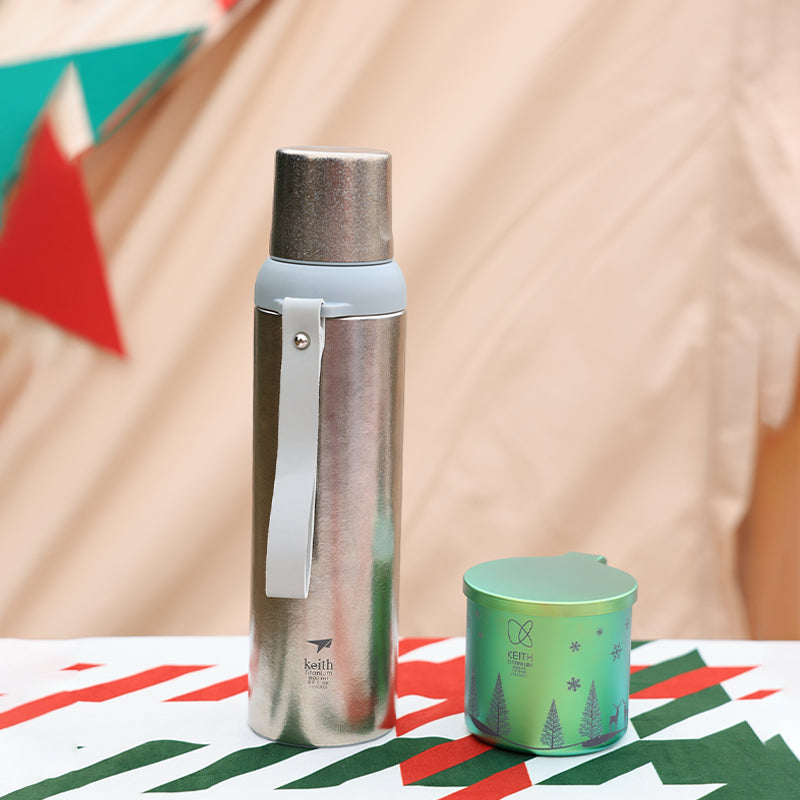 KEITH TITANIUM Vacuum Insulated FlexLid Bottle 800ml Ti3106