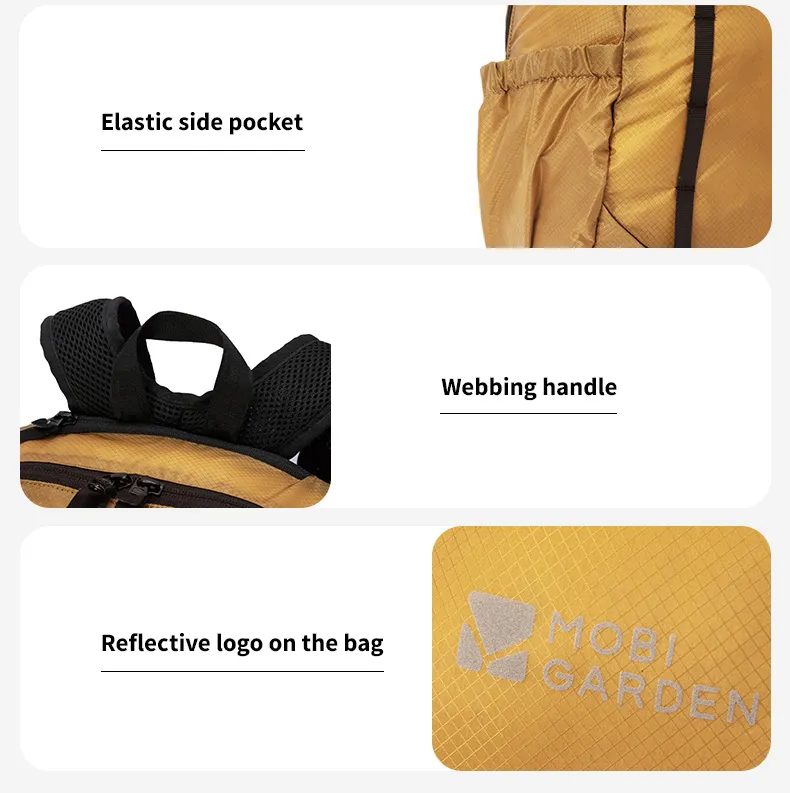MOBI GARDEN Ultra-Lightweight 20L Foldable Backpack