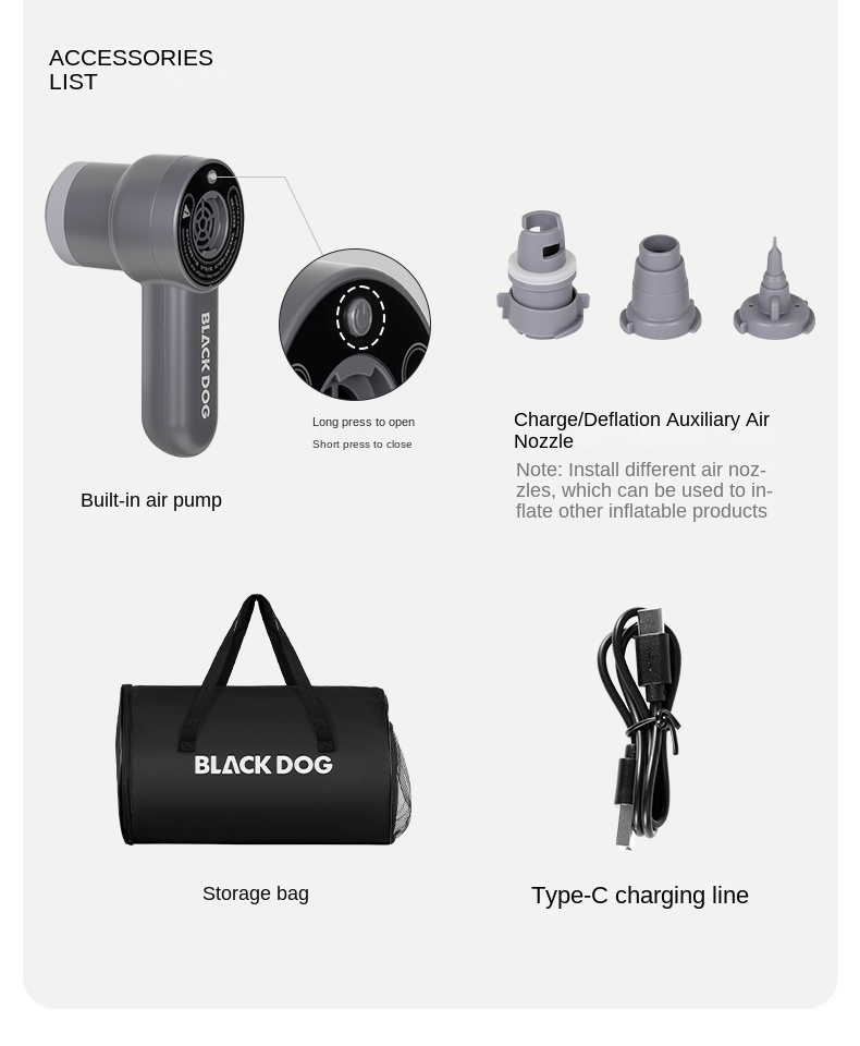 BLACKDOG Yunmeng Inflatable Sleeping Pad Air Cushion – 1P