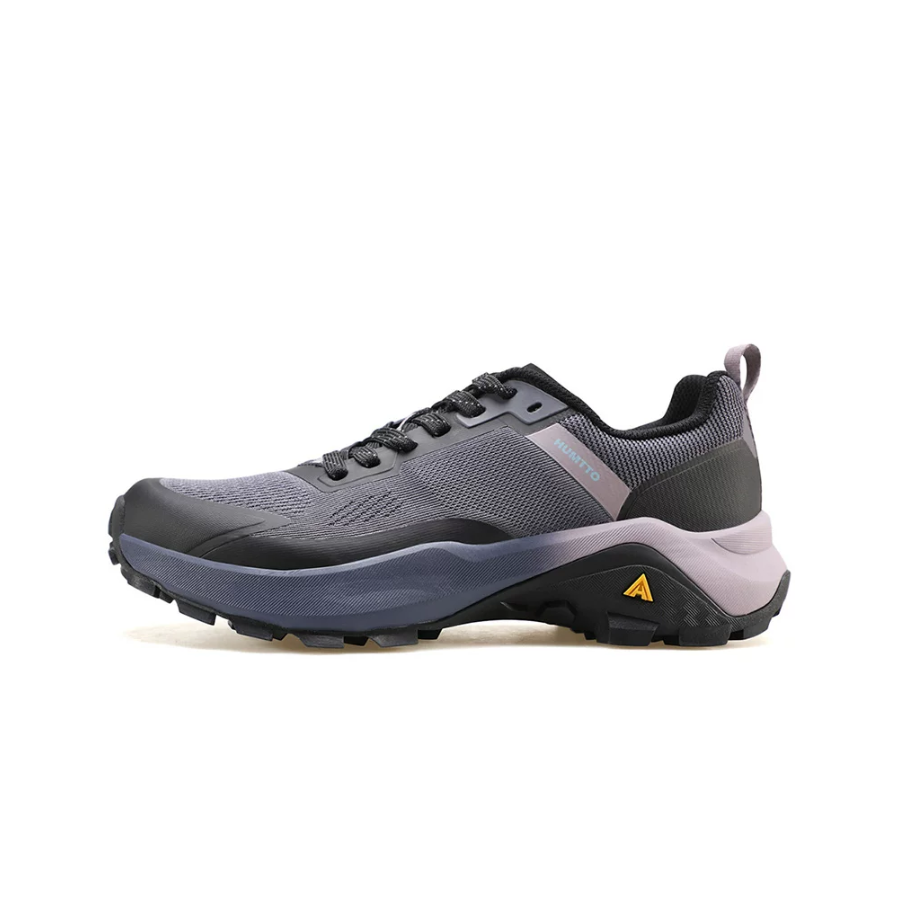 HUMTTO Women's Low-Cut Hiking Shoes Breathable & Wear-Resistant - Dark Purple/Black