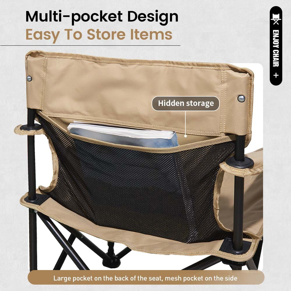 MOBI GARDEN Enjoy Folding Camping Chair with Armrest
