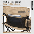 MOBI GARDEN Enjoy Folding Camping Chair with Armrest