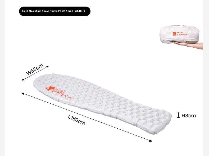 MOBI GARDEN Cold Mountain Pro S R3.9 Fish Shape Air Mattress