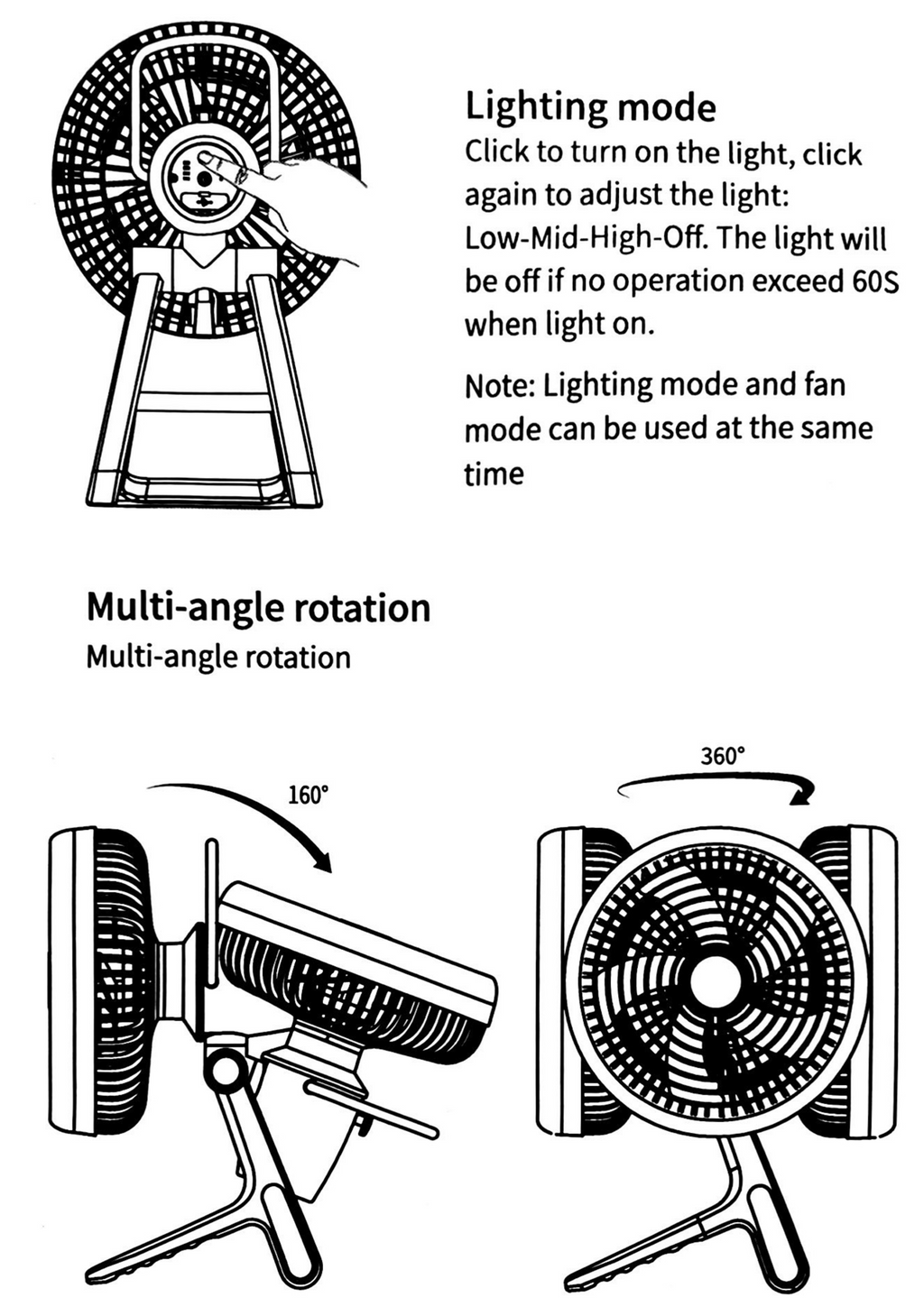 SUNREI Light Fan 2 Multi-Functional Portable Lantern & Fan – 500 Lumens