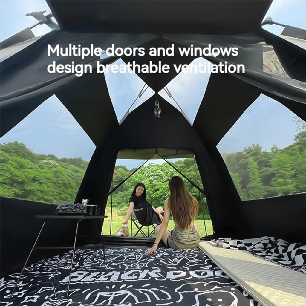 BLACKDOG 2 Door 2 Window - Automatic Tent 3–4 Person