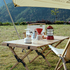 MOBI GARDEN Egg Roll Table European Beech Wood 90cm - M