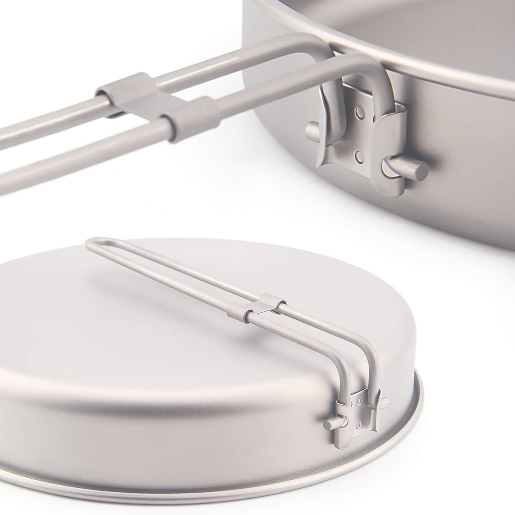 KEITH TITANIUM Fry Pan with Folding Handle 1000ml Ti6034